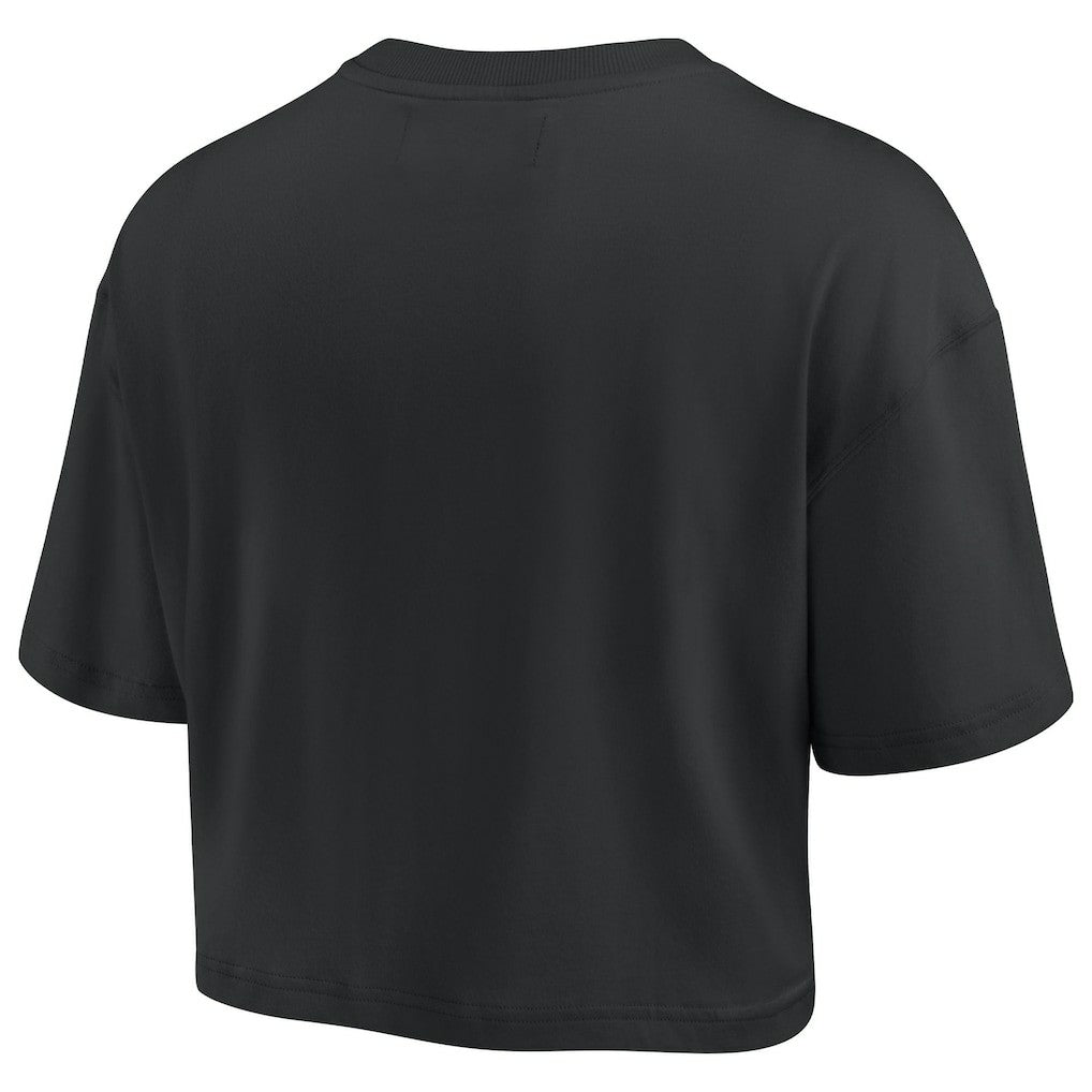 Fanatics - Philadelphia 76ers Women's Elements Super Soft Boxy Cropped T-Shirt - Black