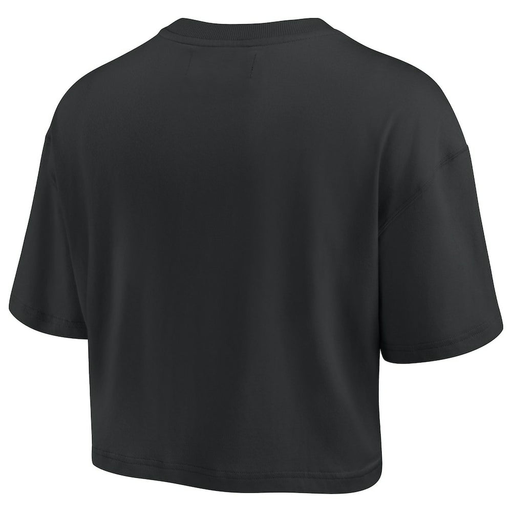 Fanatics - Philadelphia 76ers Women's Elements Super Soft Boxy Cropped T-Shirt - Black