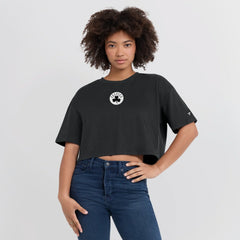 Fanatics - Boston Celtics Women's Elements Super Soft Boxy Cropped T-Shirt - Black