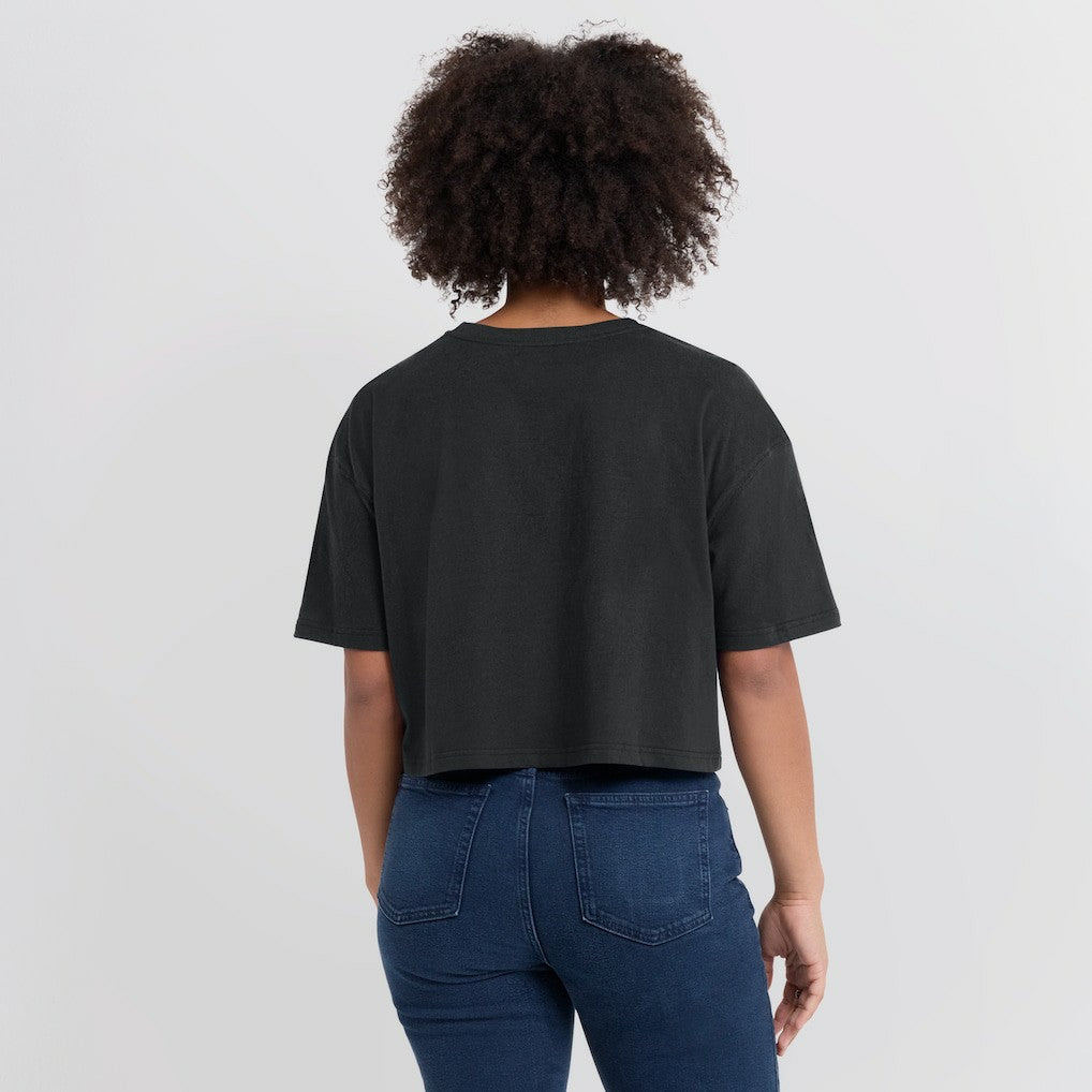 Fanatics - Chicago Bulls Women's Elements Super Soft Boxy Cropped T-Shirt - Black