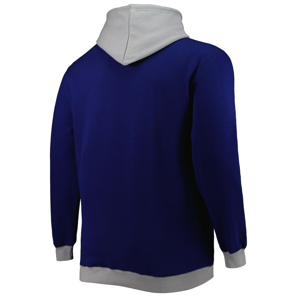 Dallas Cowboys Big & Tall Big Face Pullover Hoodie Navy/Silver - Mitchell & Ness