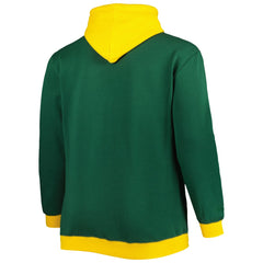 Green Bay Packers Big & Tall Big Face Pullover Hoodie Green/Gold - Mitchell & Ness