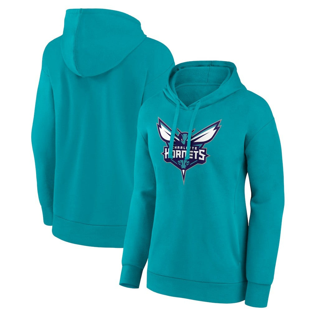 NBA - Charlotte Hornets Women's Team Primary Logo Pullover Hoodie - Teal