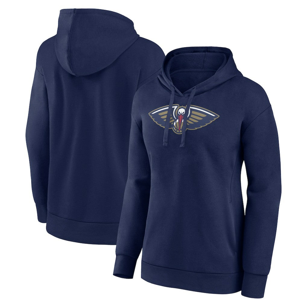 NBA - New Orleans Pelicans Women's Team Primary Logo Pullover Hoodie - Navy