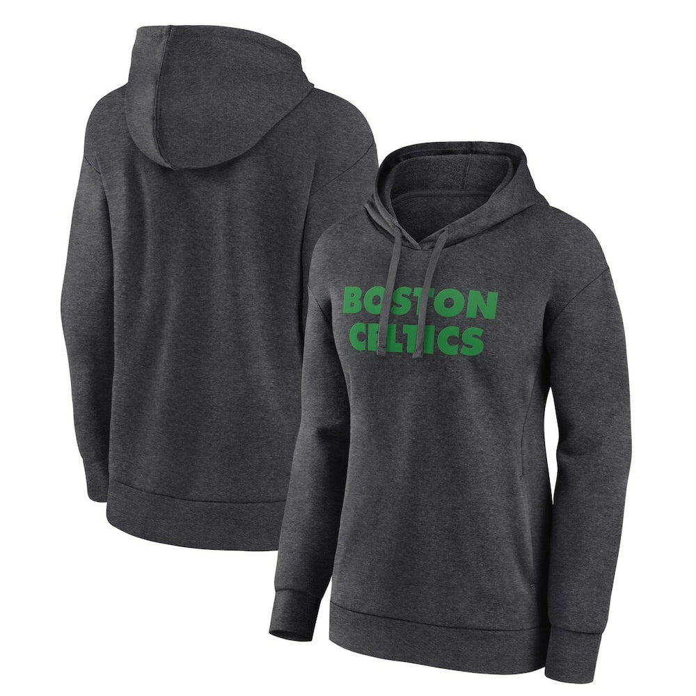 NBA - Boston Celtics Women's Wordmark Alt Pullover Hoodie - Charcoal