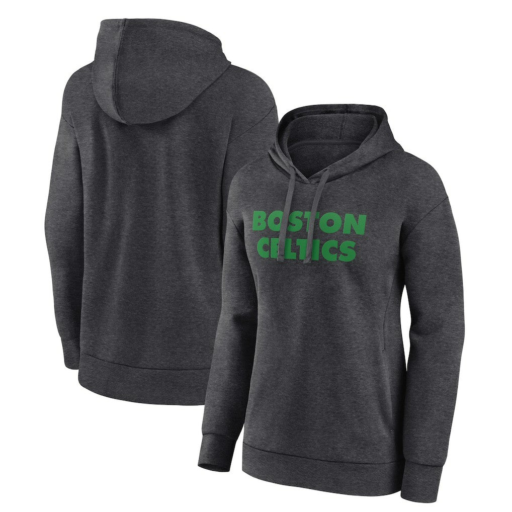 NBA - Boston Celtics Women's Wordmark Alt Pullover Hoodie - Charcoal