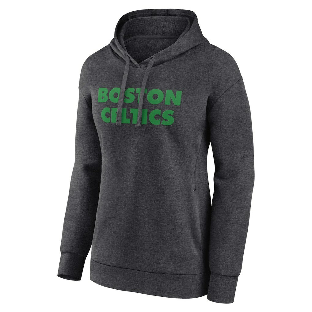 NBA - Boston Celtics Women's Wordmark Alt Pullover Hoodie - Charcoal