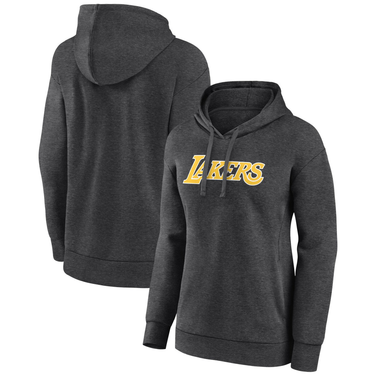 NBA - Los Angeles Lakers Women's Wordmark Alt Pullover Hoodie - Charcoal