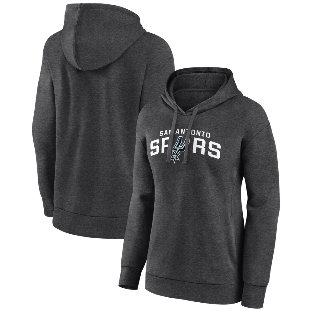 NBA - San Antonio Spurs Women's Wordmark Alt Pullover Hoodie - Charcoal