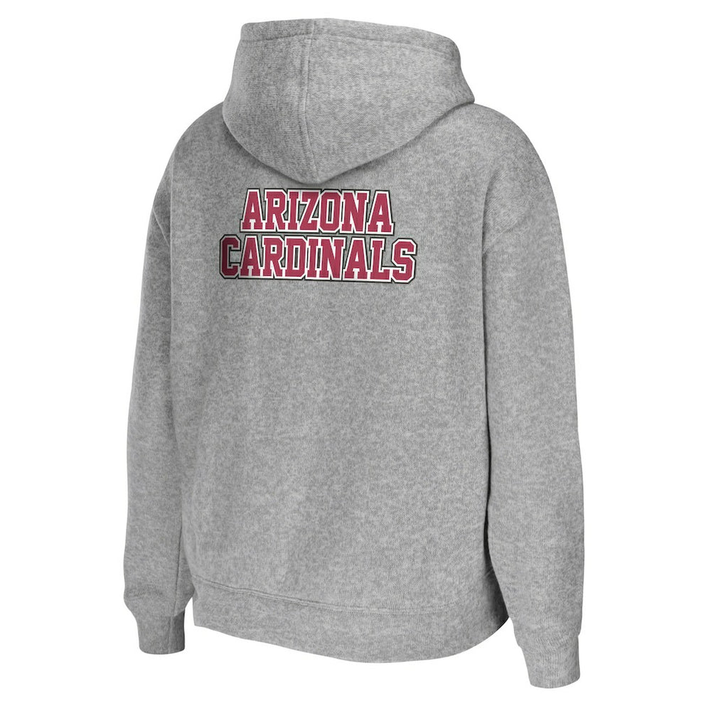 Arizona Cardinals WEAR by Erin Andrews Women's Team Full-Zip Hoodie Heathered Gray - NFL
