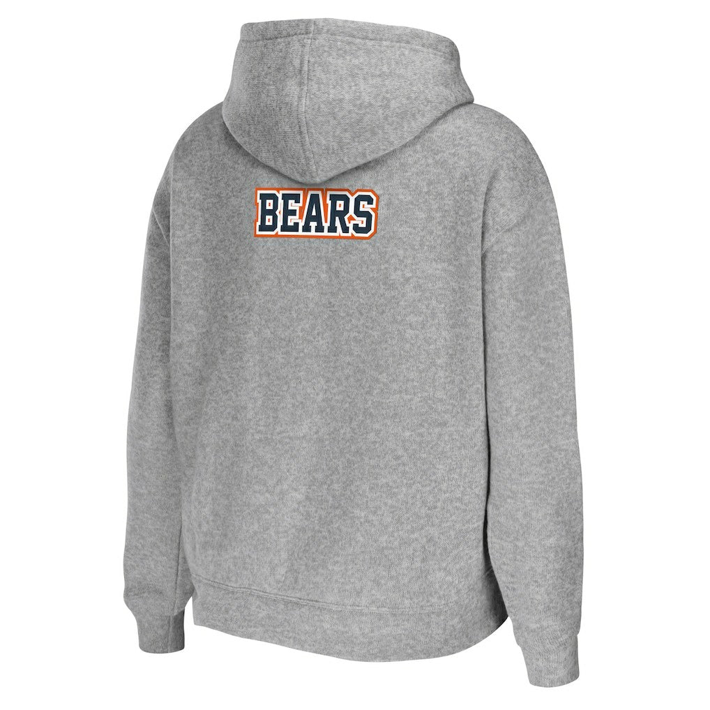 Chicago Bears WEAR by Erin Andrews Women's Team Full-Zip Hoodie Heathered Gray - NFL