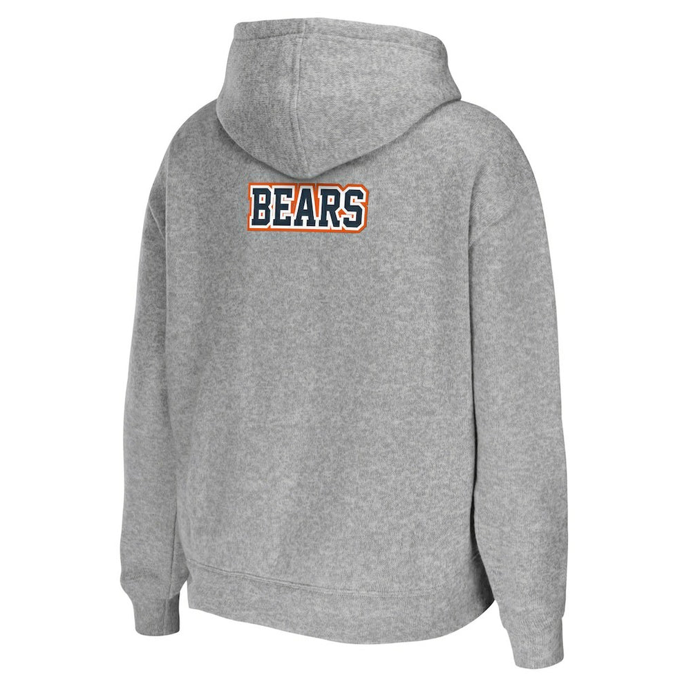 Chicago Bears WEAR by Erin Andrews Women's Team Full-Zip Hoodie Heathered Gray - NFL