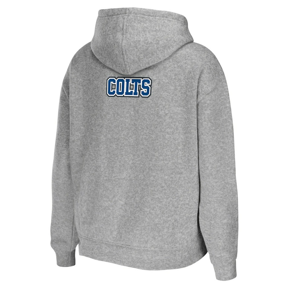 Indianapolis Colts WEAR by Erin Andrews Women's Team Full-Zip Hoodie Heathered Gray - NFL