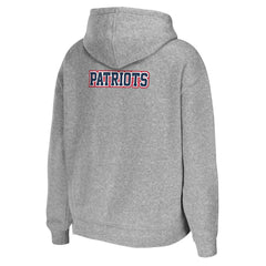 New England Patriots WEAR by Erin Andrews Women's Team Full-Zip Hoodie Heathered Gray - NFL