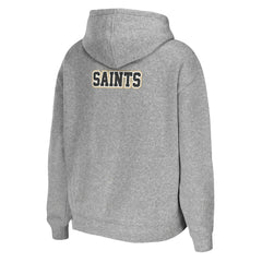 New Orleans Saints WEAR by Erin Andrews Women's Team Full-Zip Hoodie Heathered Gray - NFL