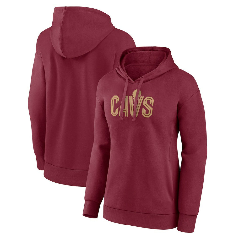 NBA - Cleveland Cavaliers Women's Wordmark Alt Pullover Hoodie - Wine