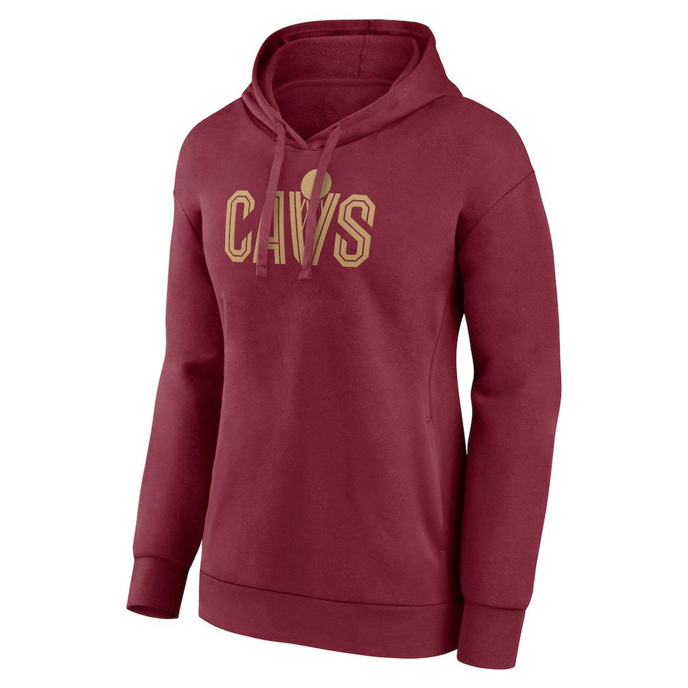 NBA - Cleveland Cavaliers Women's Wordmark Alt Pullover Hoodie - Wine