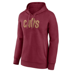 NBA - Cleveland Cavaliers Women's Wordmark Alt Pullover Hoodie - Wine