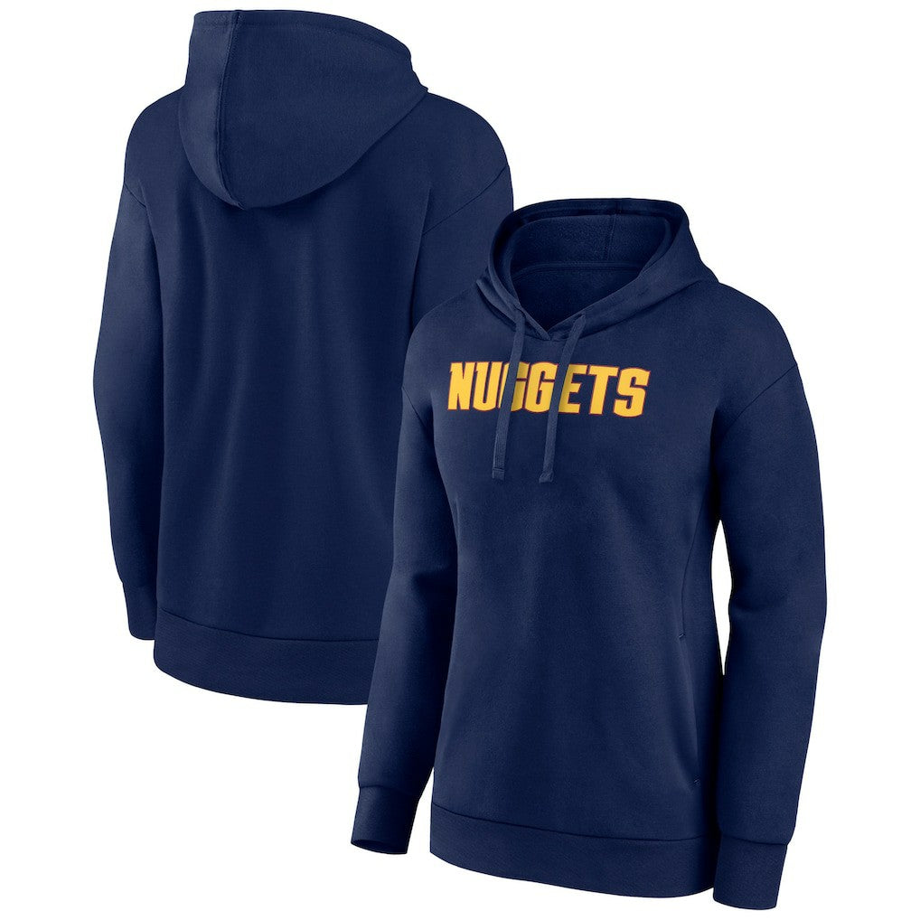 NBA - Denver Nuggets Women's Wordmark Alt Pullover Hoodie - Navy