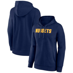 NBA - Denver Nuggets Women's Wordmark Alt Pullover Hoodie - Navy