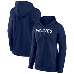 NBA - Minnesota Timberwolves Women's Wordmark Alt Pullover Hoodie - Navy