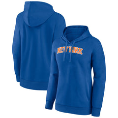 NBA - New York Knicks Women's Wordmark Alt Pullover Hoodie - Royal