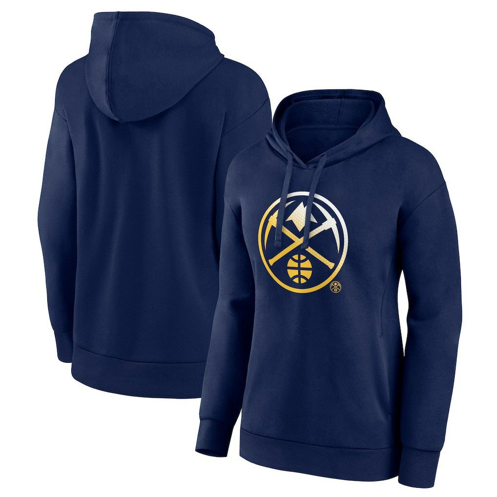 NBA - Denver Nuggets Women's Gradient Logo Pullover Hoodie - Navy