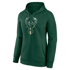 NBA - Milwaukee Bucks Women's Gradient Logo Pullover Hoodie - Hunter Green