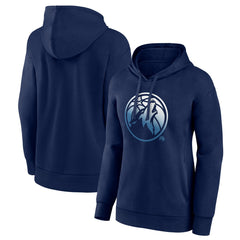 NBA - Minnesota Timberwolves Women's Gradient Logo Pullover Hoodie - Navy