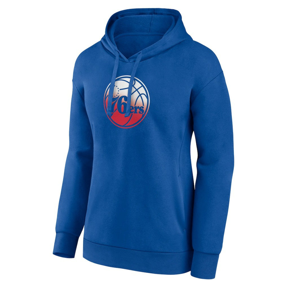 NBA - Philadelphia 76ers Women's Gradient Logo Pullover Hoodie - Royal
