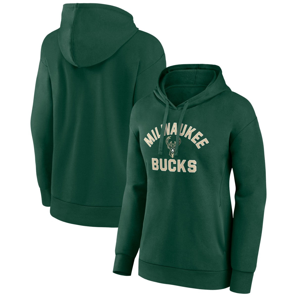 NBA - Milwaukee Bucks Women's Overtime Pullover Hoodie - Hunter Green
