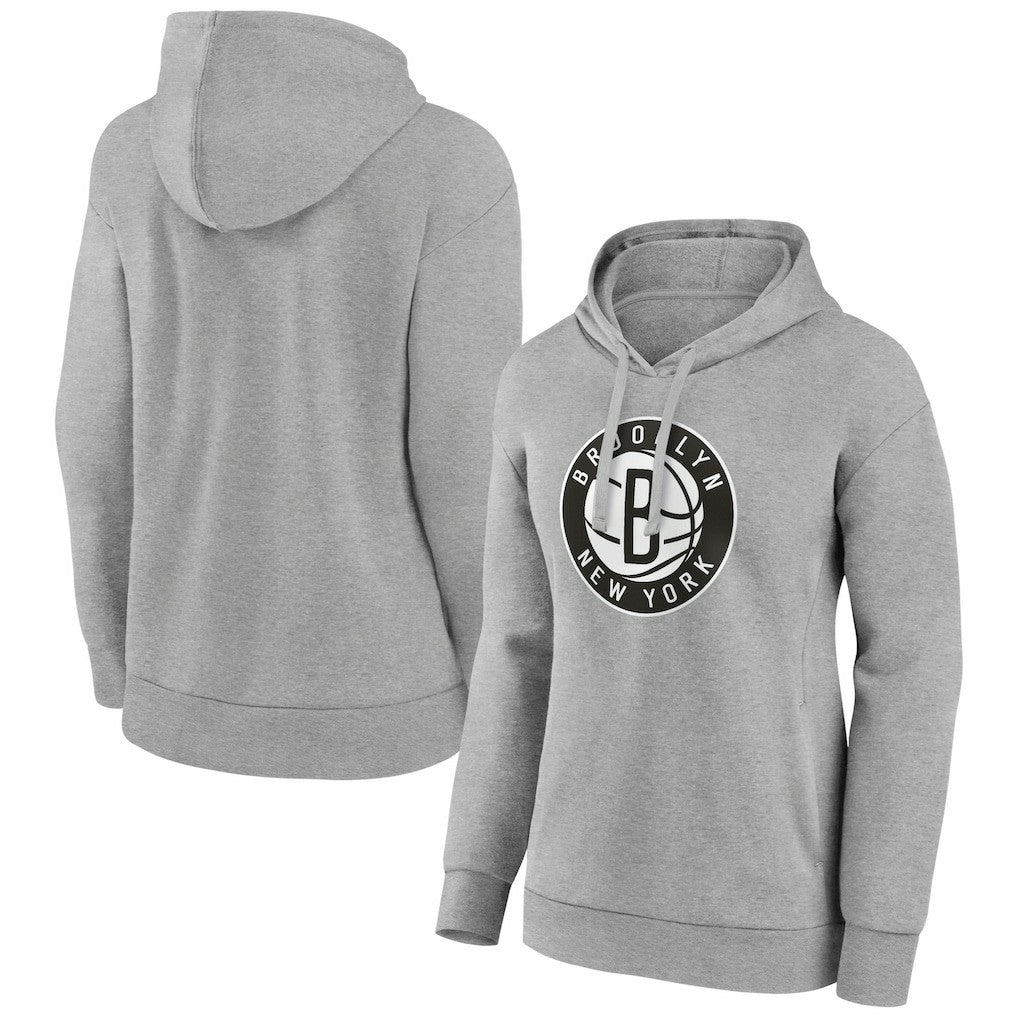 NBA - Brooklyn Nets Women's Alternate Logo Pullover Hoodie - Gray