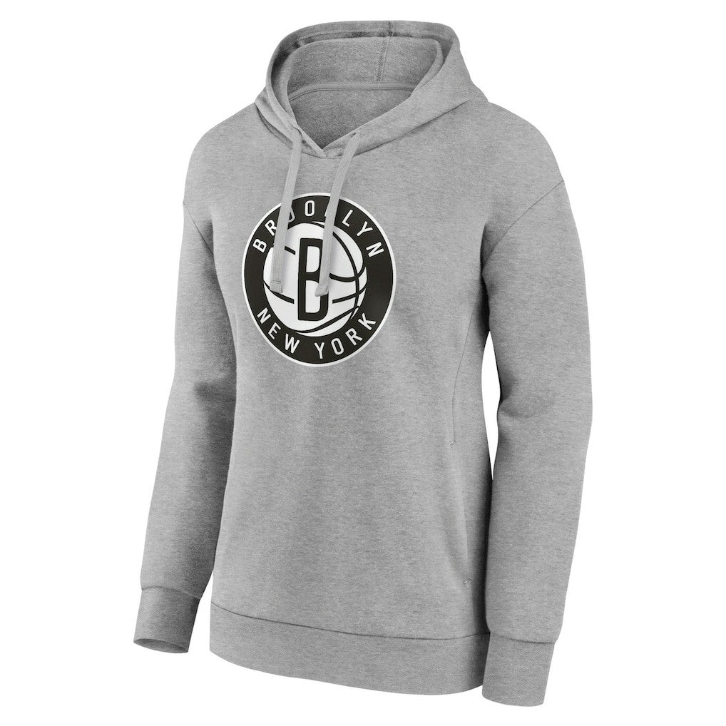 NBA - Brooklyn Nets Women's Alternate Logo Pullover Hoodie - Gray