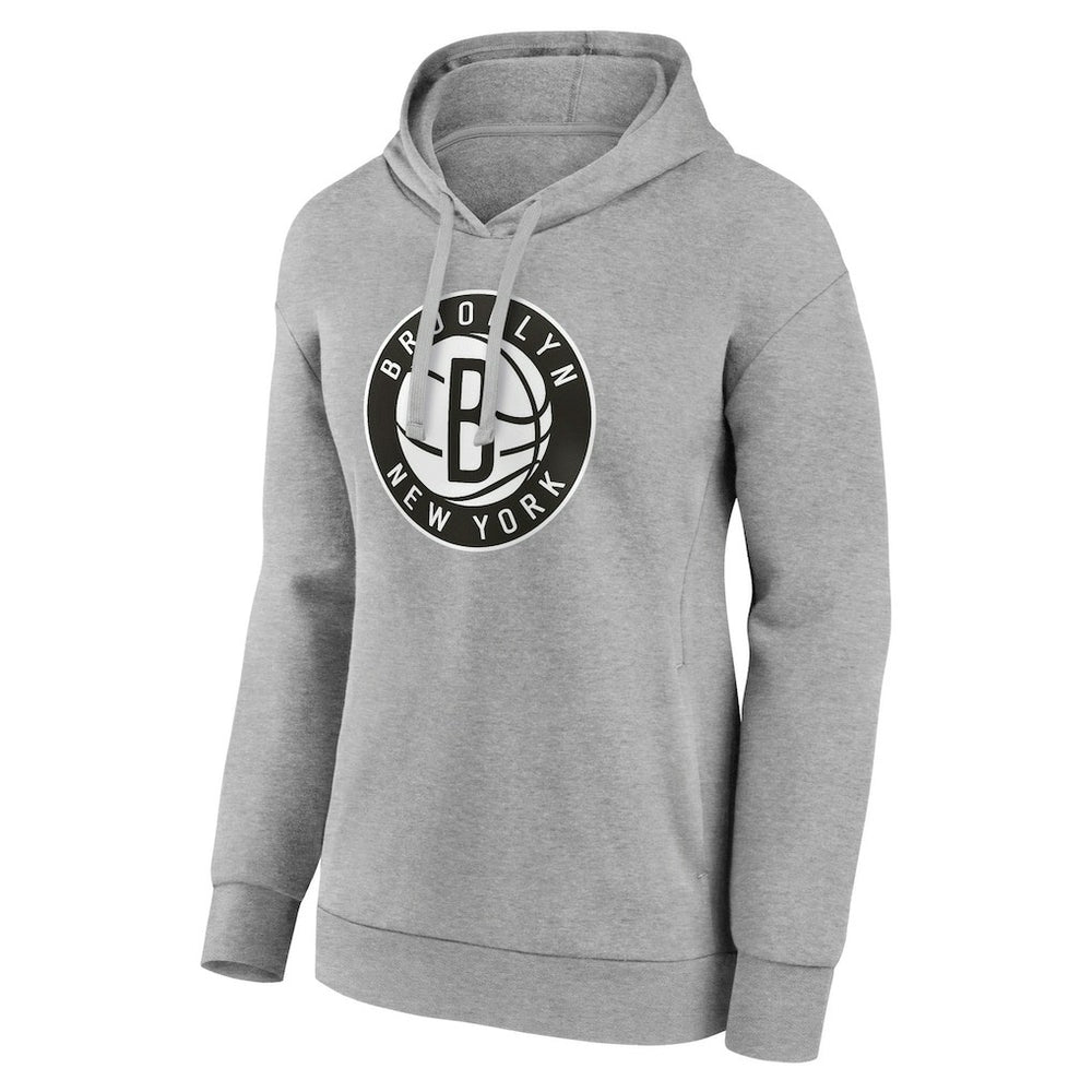NBA - Brooklyn Nets Women's Alternate Logo Pullover Hoodie - Gray
