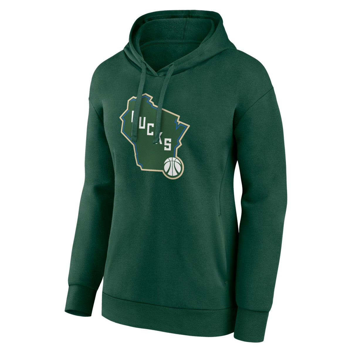 NBA - Milwaukee Bucks Women's Alternate Logo Pullover Hoodie - Hunter Green