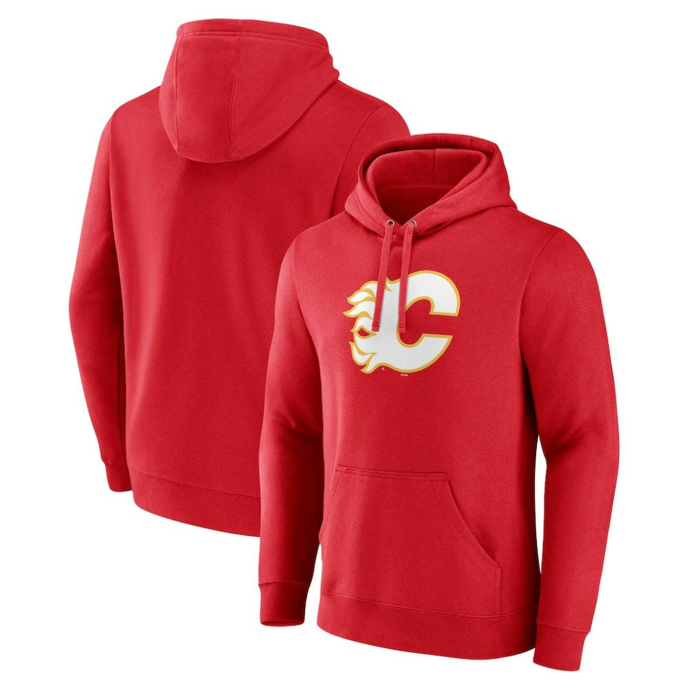 Calgary Flames - Fanatics Primary Team Logo Pullover Hoodie Red