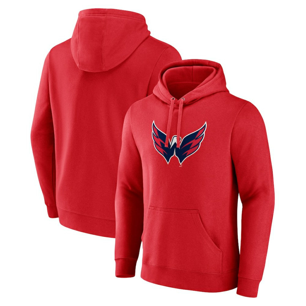 Washington Capitals Fanatics Primary Logo Pullover Hoodie Red