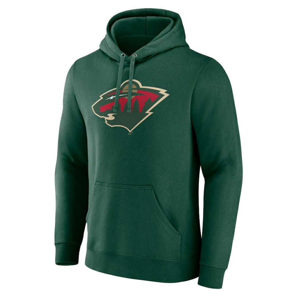 Minnesota Wild - Fanatics Primary Logo Pullover Hoodie Green
