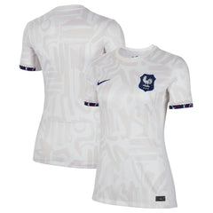 Nike France Women's National Team Women's 2023 Away Stadium Replica Jerseys - White