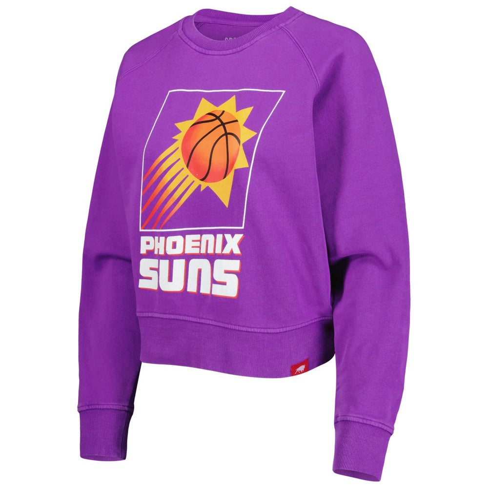 NBA - Phoenix Suns Sportiqe Women's Hardwood Classics Ashlyn Raglan Pullover Sweatshirt - Purple