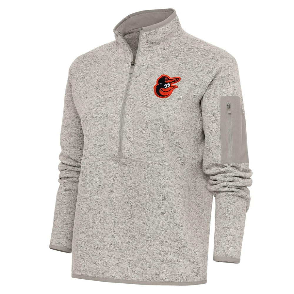 Baltimore Orioles Antigua Women's Logo Fortune Quarter-Zip Pullover Jacket discount
