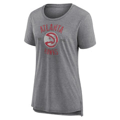 NBA - Atlanta Hawks Women's Heritage Tri-Blend T-Shirt - Heather Gray