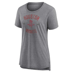 NBA - Houston Rockets Women's Heritage Tri-Blend T-Shirt - Heather Gray
