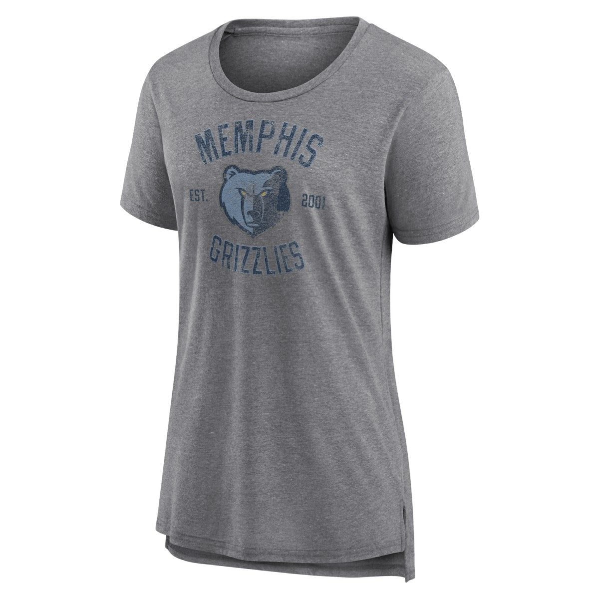 NBA - Memphis Grizzlies Women's Heritage Tri-Blend T-Shirt - Heather Gray
