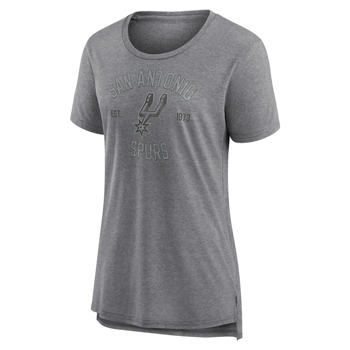 NBA - San Antonio Spurs Women's Heritage Tri-Blend T-Shirt - Heather Gray