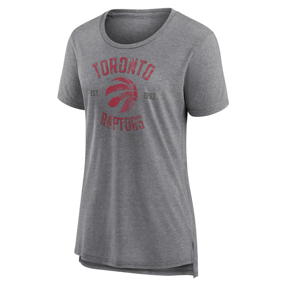 NBA - Toronto Raptors Women's Heritage Tri-Blend T-Shirt - Heather Gray