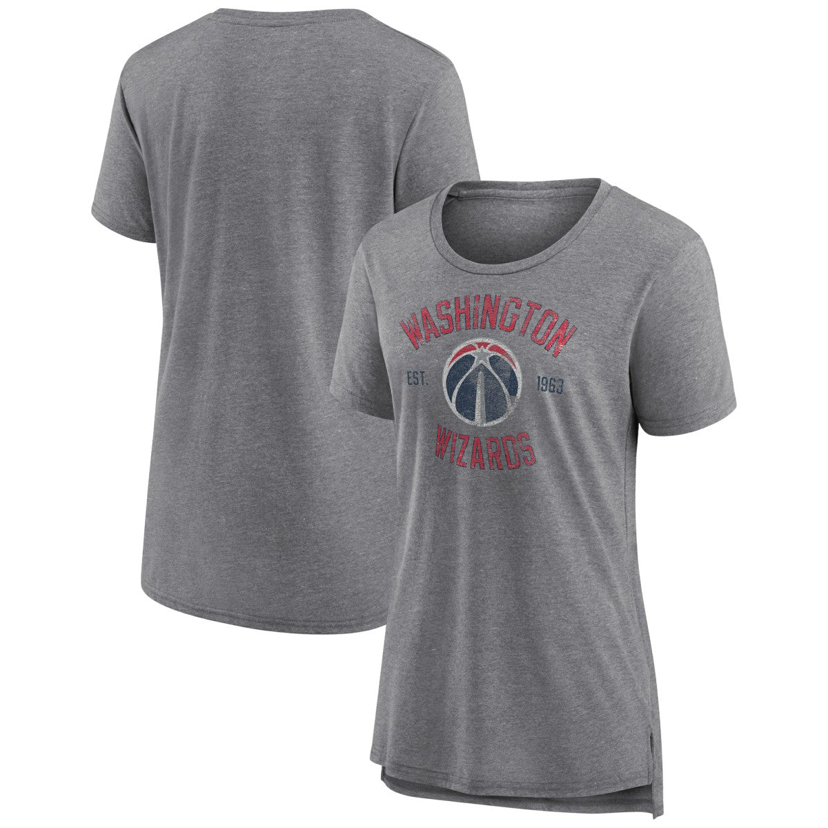 NBA - Washington Wizards Women's Heritage Tri-Blend T-Shirt - Heather Gray