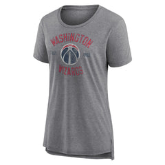 NBA - Washington Wizards Women's Heritage Tri-Blend T-Shirt - Heather Gray