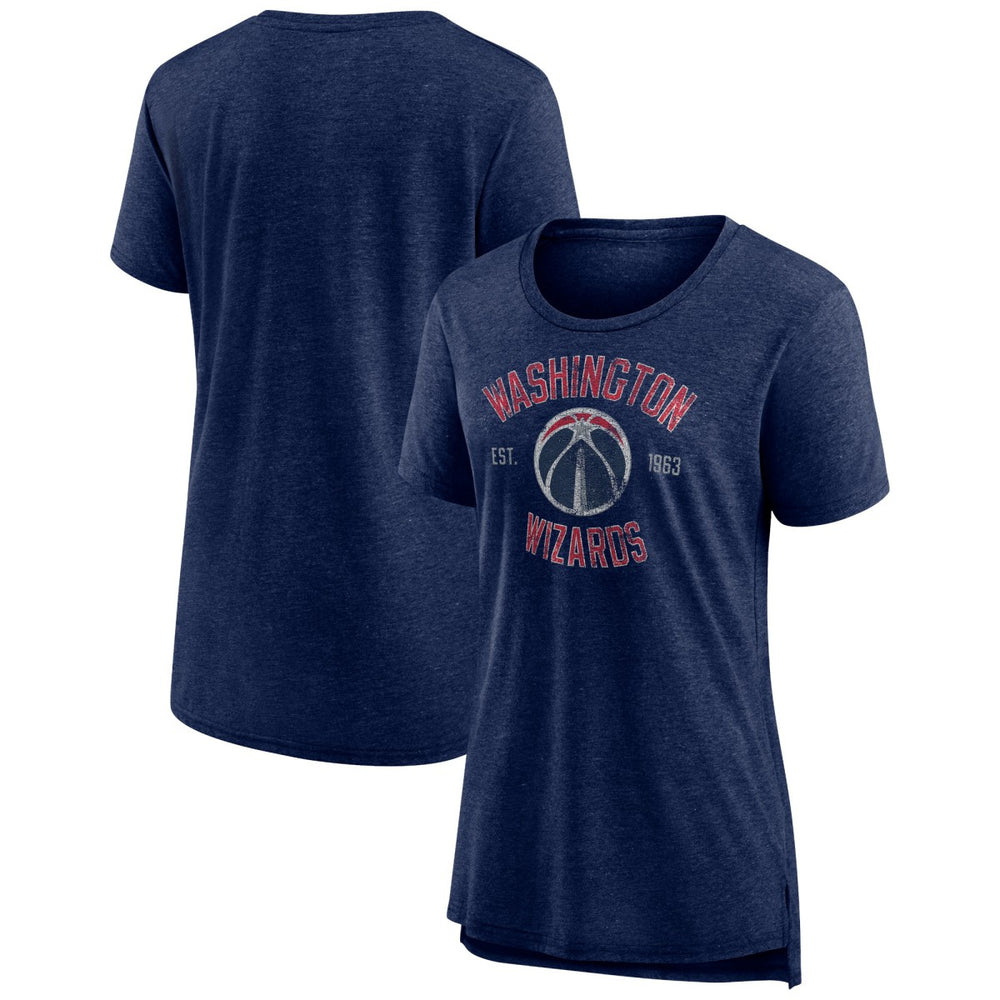 NBA - Washington Wizards Women's Heritage Tri-Blend T-Shirt - Heather Navy