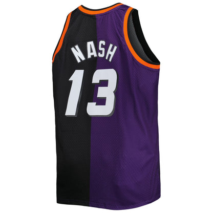 Steve Nash Phoenix Suns Big & Tall Hardwood Classics 1996/97 Split Swingman Jersey - Purple/Black | NBA Jerseys